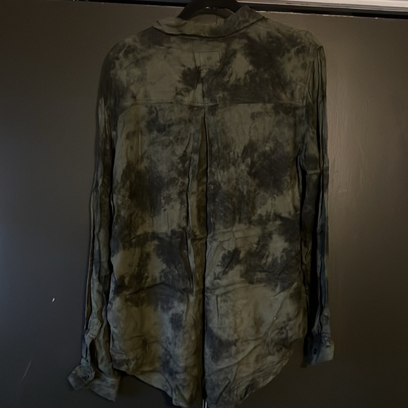 Rails hunter olive tie dye button shirt - Picture 3 of 7